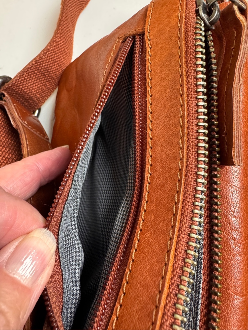Spikes & Sparrow Brown Leather Belt Bag | Genuine Leather | Adjustable Waist Bag - Picture 16 of 16